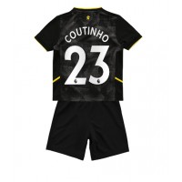 Aston Villa Philippe Coutinho #23 Tredje sæt Børn 2022-23 Kortærmet (+ Korte bukser)
